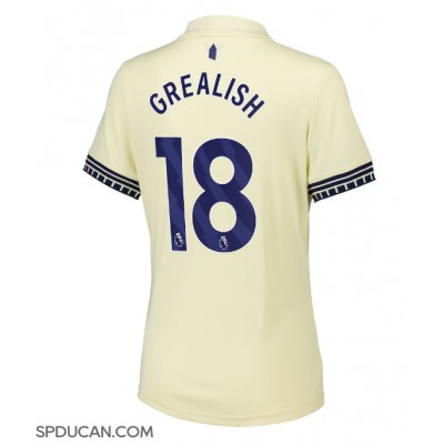 Zenski Nogometni Dres Everton Jack Grealish #18 Gostujuci 2025-26 Kratak Rukav Zenski Nogometni Dres Everton Jack Grealish #18 Gostujuci 2025-26 Kratak Rukav